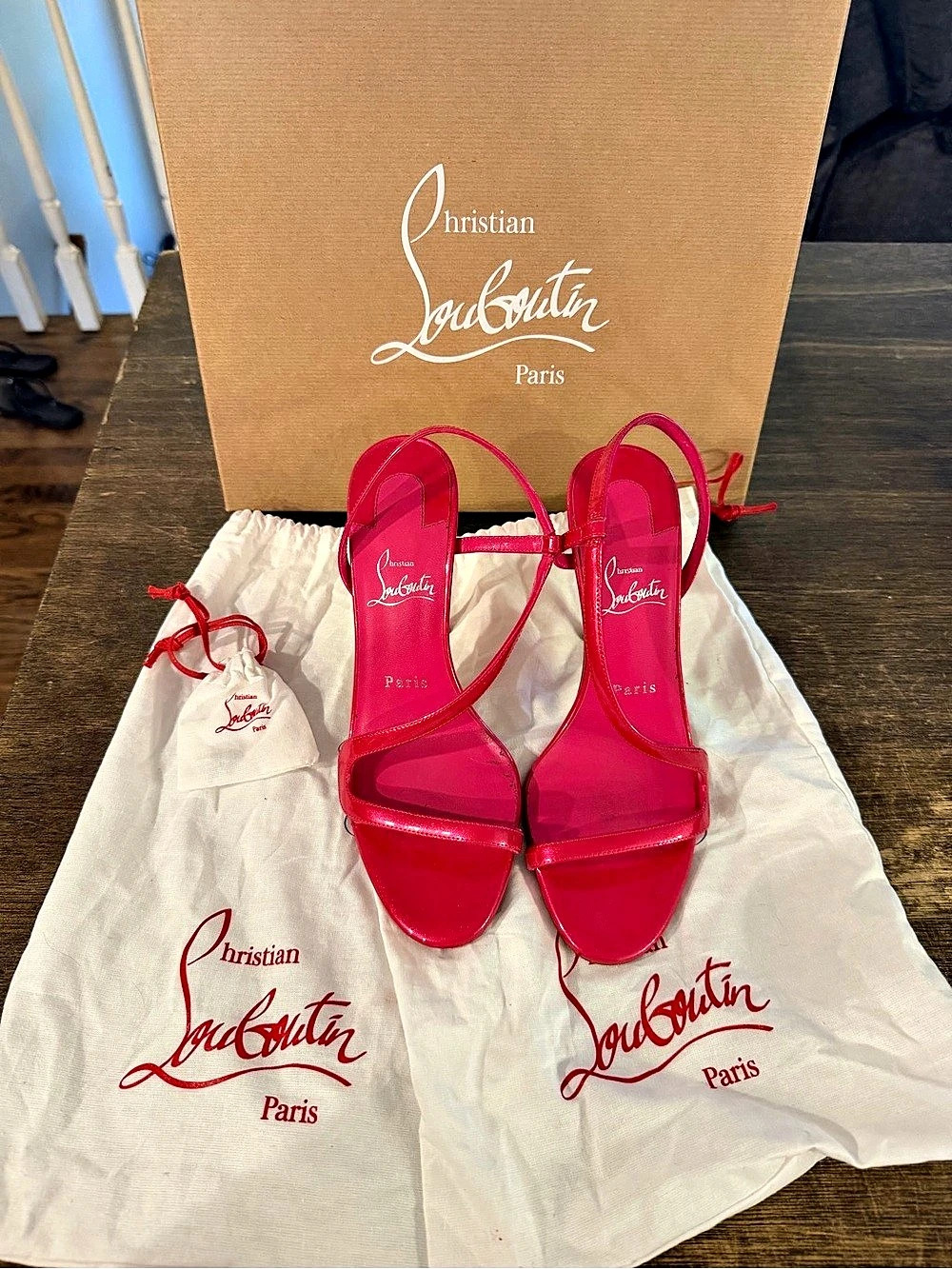 Christian Louboutin Rosa Z 100 Heels in Pink EU 37